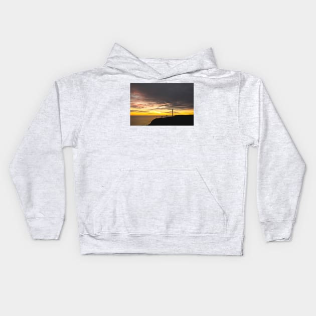 Christmas Day Sunrise Kids Hoodie by Violaman